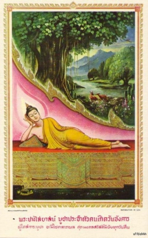 BUDDHA POSITION OF RECLINING TUESDAY BORN