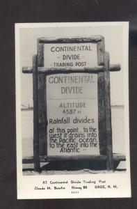 RPPC GAGE NEW MEXICO CONTINENTAL DIVIDE TRADING POST REAL PHOTO POSTCARD