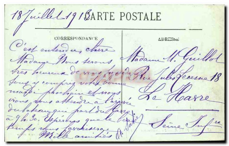 Honfleur Old Postcard The Lieutenancy