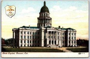 Vtg Denver Colorado CO State Capitol Building 1910s Old View Postcard