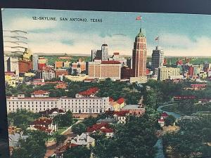 Postcard 1949 Birds Eye View of San Antonio, TX     U7