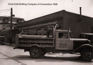 Coca-Cola Delivery Truck circa 1936, Connecticut  (Photo Reprint, 5.75 X 4)