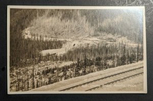 Mint Vintage Lower Spiral Tunnell Field Banff Canadian Pacific Railway RPPC