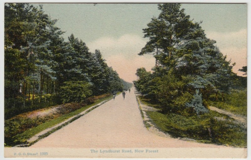 Hampshire; The Lyndhurst Rd, New Forest PPC 1910 PMK, To E Graham, Abergavenny 