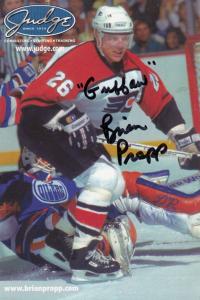 Brian Propp Philadelphia Flyers Minnesota North Stars Ice Hockey Signed Photo