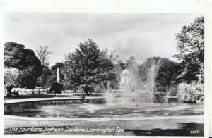 Warwickshire Postcard - The Fountains, Jephson Gardens, Leamington Spa RP 17250A