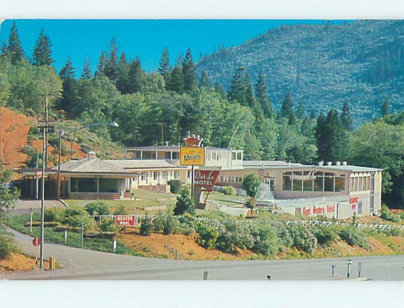 Unused Pre-1980 OAK LO MOTEL & RESTAURANT Dunsmuir California CA M3993