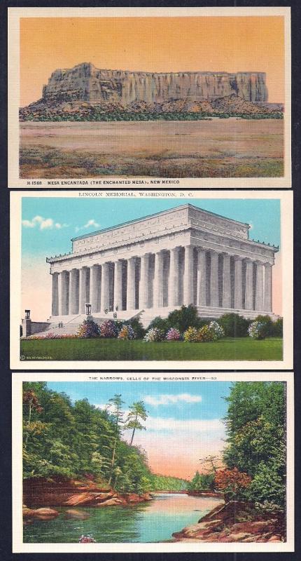 POSTCARD Collection (63) Scenery Buildings Towns mixed eras