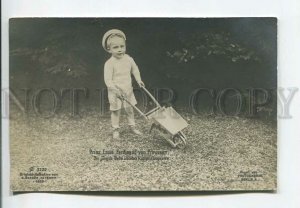 443646 Prince Louis Ferdinand of Prussia Wheelbarrow PHOTO postcard 1909 year