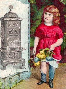 1880s Glenwood Weir Stove Co. Thompson & Murch Bangor, ME F198