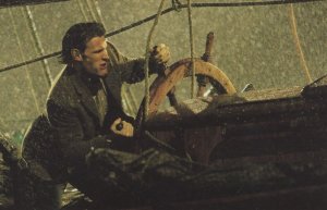 Dr Doctor Who Steering Antique Old Ship Wheel TV Show Postcard