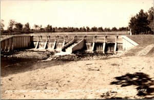 Houghton Lake Dam Michigan RPPC - A13