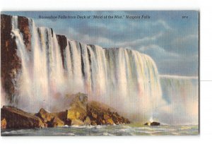 Niagara Falls Canada Postcard 1930-1950 Horseshoe Falls From Maid of the Mist