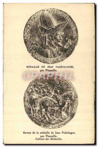 Postcard Old Medaille jean Paleologus by Pisanello Reverse of the Medal of Jo...