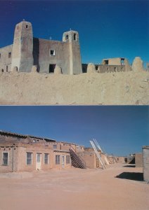 (3 cards) Scenes of Pueblo of Acoma NM, New Mexico