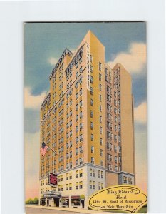 Postcard King Edward Hotel New York City New York USA