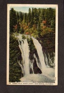 CA Burney Falls Shasta County near Redding California Postcard