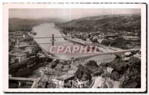 Old Postcard Vienna (Isere) General view of the Rhone Valley and Bridges