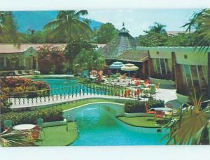 Unused Pre-1980 EL RANCHO HOTEL SWIMMING POOL Port-Au-Prince Haiti F6237@