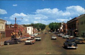 Douglas Wyoming WY Classic 1960s Cars Street Scene Vintage Postcard