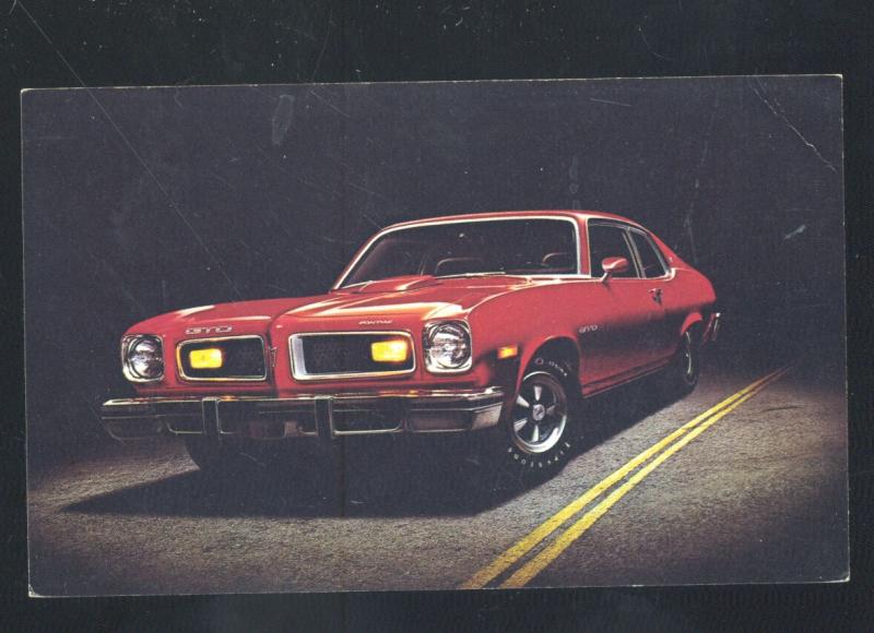 CANANDAIGUA NY STRICKLAND PONTIAC BUICK CAR DEALER ADVERTISING POSTCARD GTO