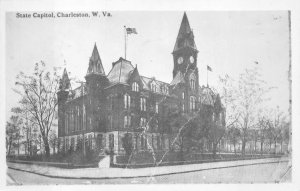 STATE CAPITOL CHARLESTON WEST VIRGINIA DESTROYED BY FIRE REAL PHOTO POSTCARD