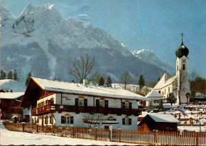 Germany Zugspitzdorf Gralnau Gegen Grossen Waxenstein und Zugspitze