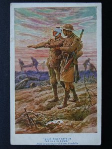 WW1 BLIND SOLDIER National Institute for the Blind - R.C. Woodville Old Postcard