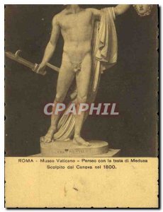 Postcard Old Roma Museo Vaticano Perseo con la testa di Medusa Scolpito dal C...