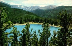 Mt Evan Echo Lake Denver Mt Parks Colorado CO Postcard Cancel PM WOB Note VTG 