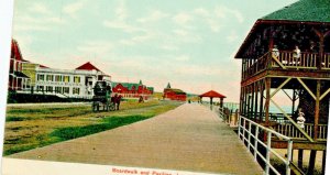 Postcard  Early View of Boardwalk & Pavilion, Long  Branch, NJ.     L9