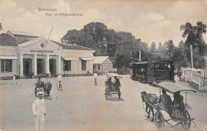 Soerabaja Indonesia Post en Telegraafkantoor Telegraph Office Postcard AA1493
