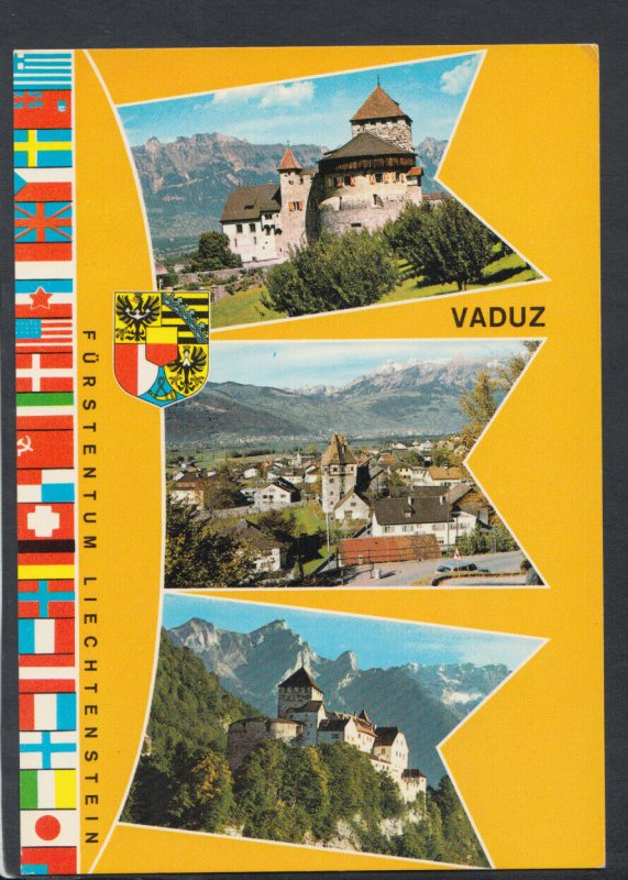 Liechtenstein Postcard - Views of The Capital Vaduz  T6388