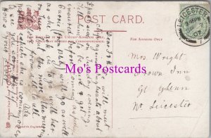 Genealogy Postcard - Wright, Crown Inn, Great Glen, Nr Leicester   GL2216