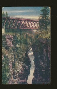 Postmark 1907 Canadian Pacific Railway Goat River Canyon Elko BC Color Postcard