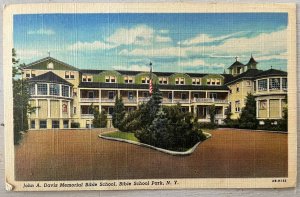 Vintage Postcard 1942 John A. Davis Memorial Bible School Bible School Park NY