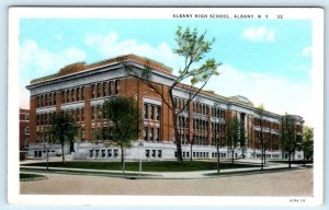 ALBANY, New York NY ~ ALBANY HIGH SCHOOL ca 1920s Postcard