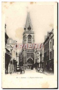 Old Postcard Amiens L & # 39Eglise Saint Leu