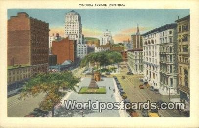 Victoria Square Montreal Canada Unused 