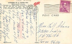 Postcard Arizona Bisbee Lowell Lavender Pit Copper Mill Petley 23-1077