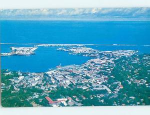 Unused Pre-1980 AERIAL VIEW OF TOWN Papeete Tahiti F8828