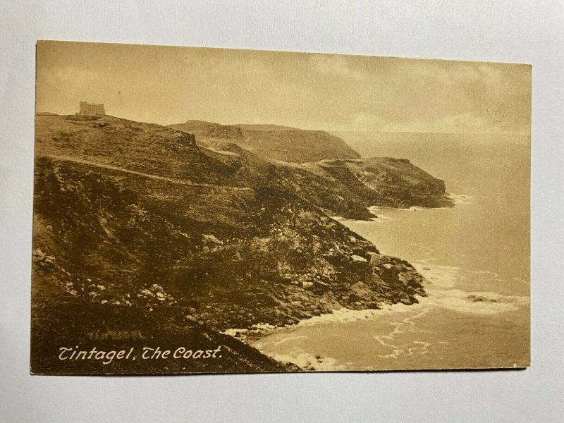 POSTED VINTAGE UK POSTCARD - TINTAGEL THE COAST   (KK532) 