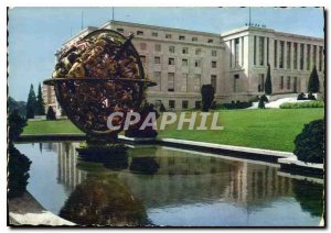 Modern Postcard Geneva Palais des Nations Court of Honor Eatiment Councils Ar...