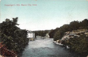 Mason City Iowa~Kuppenger's Mill along Winnebago River?~Note on Back~c19...