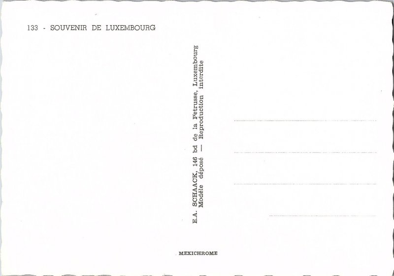 Multi-View of Luxembourg 1960s Postcard