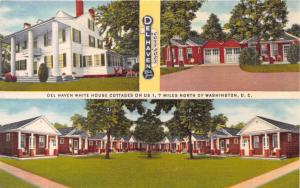 WASHINGTON DC  DELHAVEN WHITE HOUSE COTTAGES~RT 1~MULTI IMAGE~BERWYN MD POSTCARD