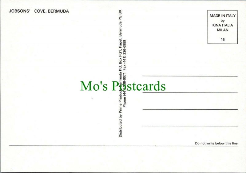 Bermuda Postcard - Jobsons' Cove, Bermuda   RR12255