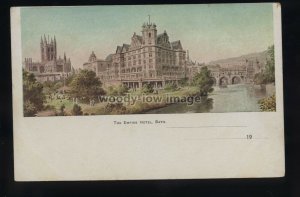 TQ3353 - Somerset - An early Empire Hotel & Cathedral in Bath - postcard