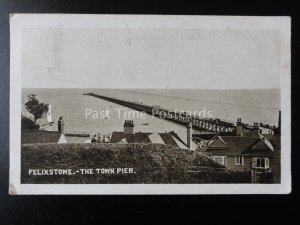 Suffolk FELIXSTOWE The Town Pier c1914 by Mrs Annie Pateman of Fancy Bazaar Co.