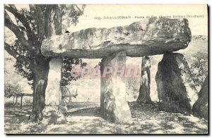 Old Postcard Dolmen Megalith Draguignan Old Stone fee dolmen druidic